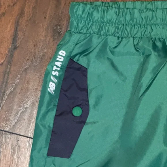 New Balance X Staud Bungee Track Pants Size Large Green Blue Oversized Baggy - Picture 5 of 16